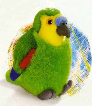 Audubon Blue Fronted Stuffed Amazon Parrot