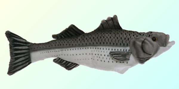 Cabin Critters Stuffed Plush Striped Bass