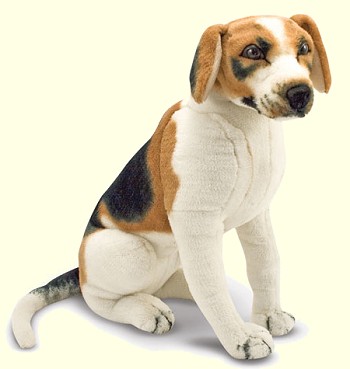 Melissa & Doug Lifelike Plush Beagle Stuffed Animal