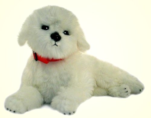 Bocchetta Princess Plush Bichon Frise Stuffed Animal. 20 inches long.