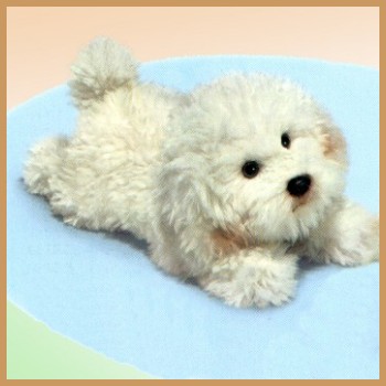 stuffed bichon frise