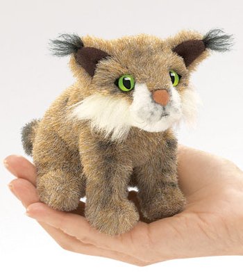 Mini Bobcat Finger Puppet