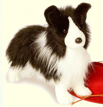 brown border collie stuffed animal