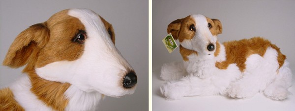 Piutre Stuffed Plush Borzoi Puppy