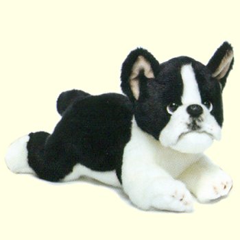 Nat and Jules Stuffed Plush Boston Terrier