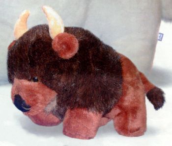 large stuffed buffalo