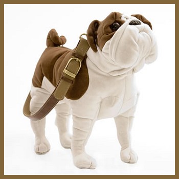 large stuffed english bulldog