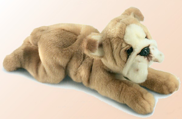 life size bulldog stuffed animal