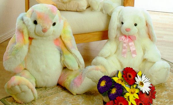 extra large stuffed easter bunny