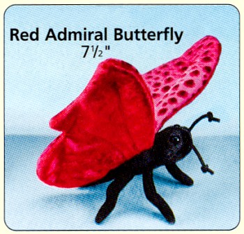 Wildlife Artists Plush Red Admiral Butterfly