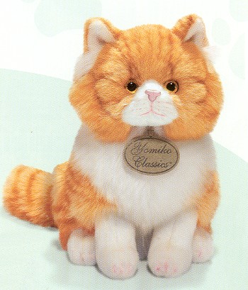 stuffed orange cat