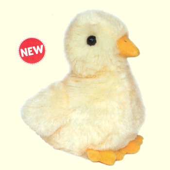 plush chick with knife
