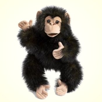 Folkmanis Plush Baby Chimp Hand Puppet