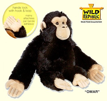 giant stuffed chimpanzee