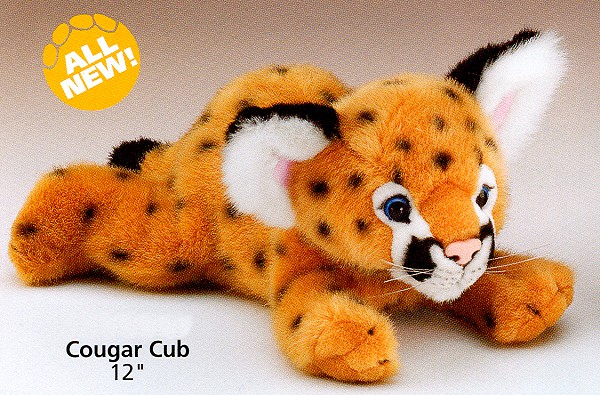 Wildlife Artists Floppy Plush Cougar Cub