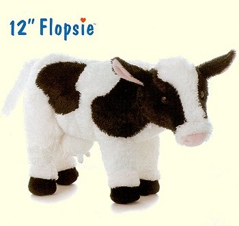 stuffed toy cow that moos