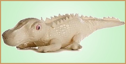 Aurora Plush Albino Crocodile Stuffed Animal