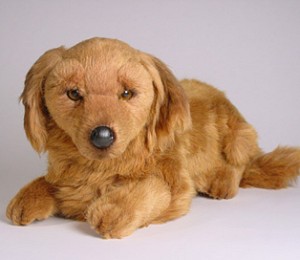 Stuffed long haired dachshund hotsell