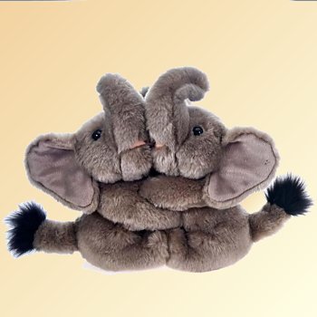 Fiesta Best Friends Fur-Ever Stuffed Plush Elephants
