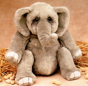 Lou Rankin Hoover Stuffed Plush Elephant
