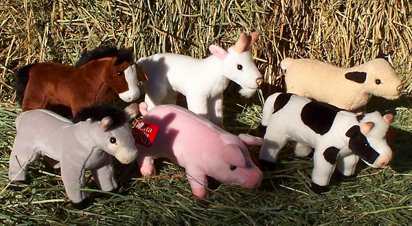 plush farm animals