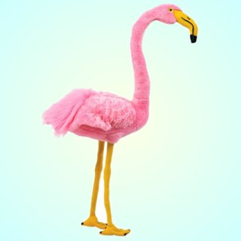 Fiesta Standing Stuffed Plush Flamingo