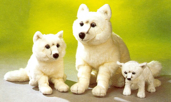 Stuffed Plush Arctic Foxes from Stuffed Ark