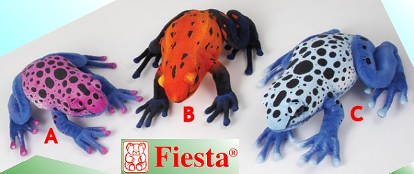 Stuffed Plush Fiesta Poison Frogs