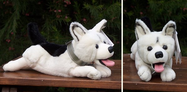 white shepherd stuffed animal