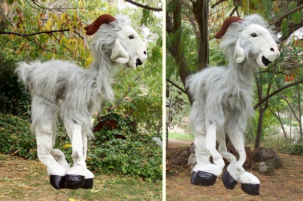 Sunny & Co. Plush Gray Goat Marionette