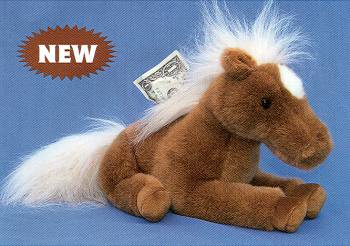 Stuffed Plush Horse Bank