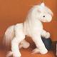 white horse stuffed animal