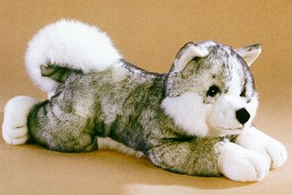 big stuffed husky