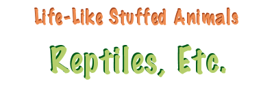 Stuffed Reptiles, Etc. from Stuffed Ark