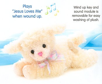Musical Stuffed Plush Lamb