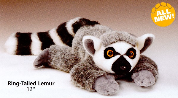 Wildlife Artists Stuffed Plush Ring-Tailed Lemur