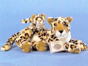 Mama & Baby Stuffed Leopard