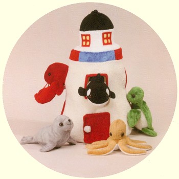 Plush Lighthouse with Sea Animals