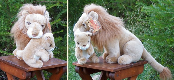 stuffed lion cub