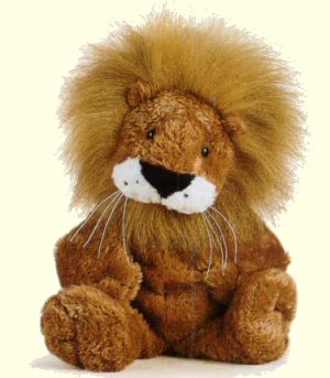 Heathcliffe Stuffed Lion Hand Puppet