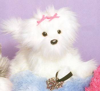 Douglas "Merlin" Stuffed Plush Maltese Dog