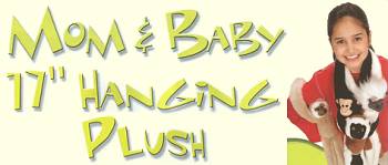 Mom and Baby Hanging Plush