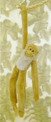 Stuffed Tan Spider Monkey