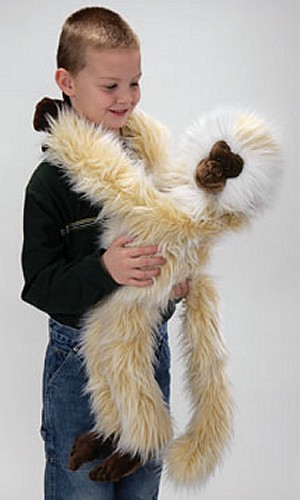 stuffed animal monkey with velcro hands