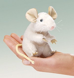 Folkmanis Stuffed Plush Mini Mouse Finger Puppet