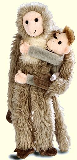 Wild Republic Stuffed Plush Bonnet Macaques
