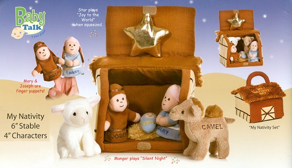 stuffed animal nativity set