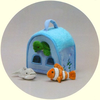 Plush Ocean Carrier with Finger Puppets
