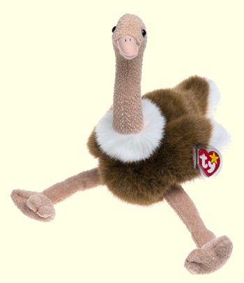 Ty Stretch Ostrich Beanie Baby