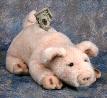 Jaag Stuffed Plush Pig Bank